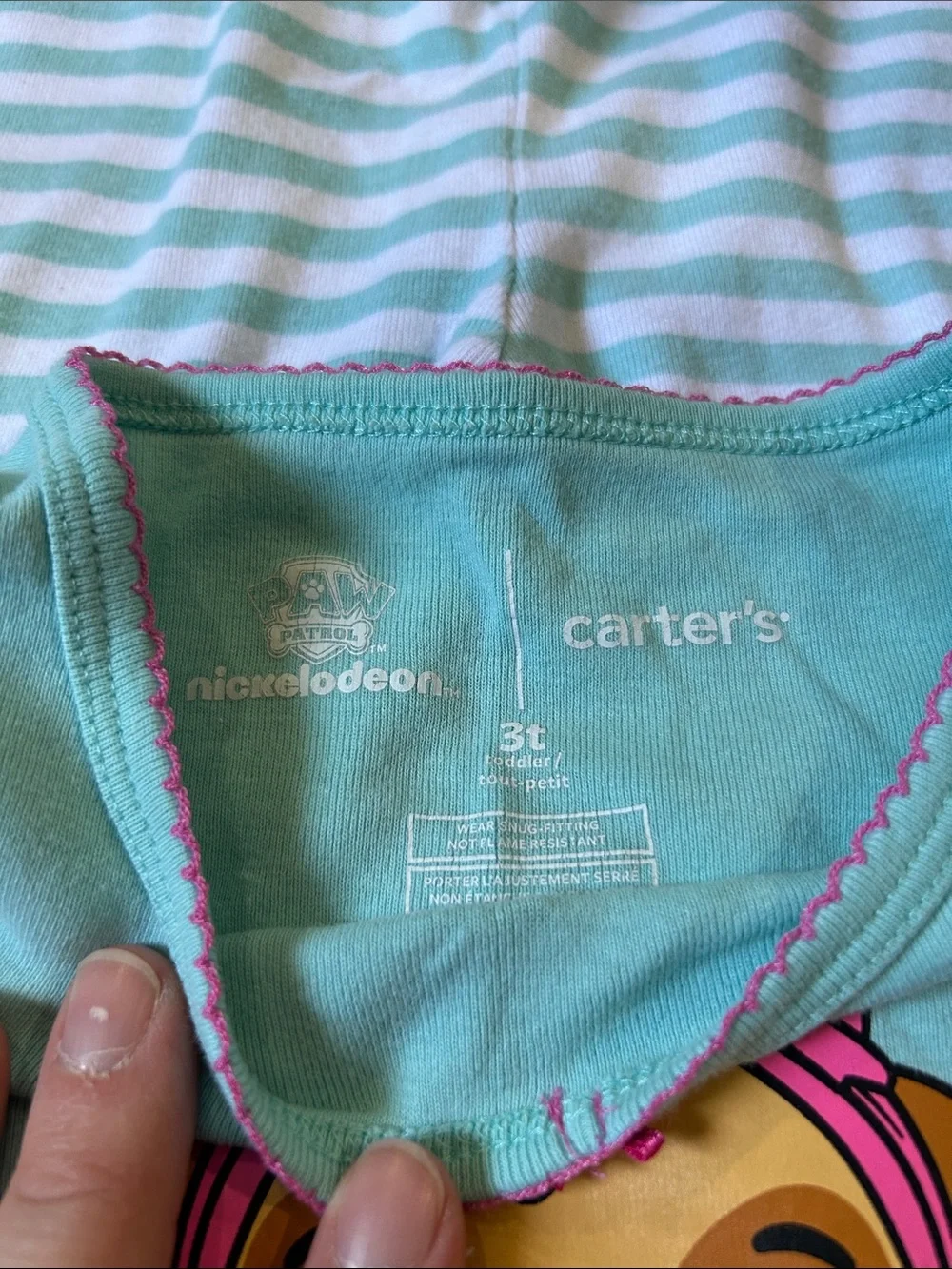 Carter's Mint & Pink Paw Patrol Skye Short-Sleeve Pajama Set